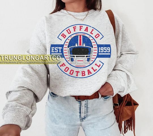Buffalo Football Team Sweatshirt, Game day Football, American Football Sweatshirt