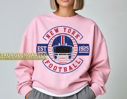 Discover New York Football Team Sweatshirt, Game day Football, American Football Sweatshirt