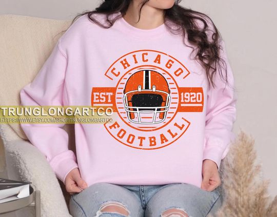 Discover Chicago Football Sweatshirt,Chicago Game Day Shirt,Chicago Shirt,Sunday Football Shirt,Trendy Chicago Football Fan Shirt