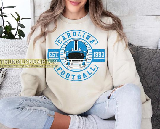 Discover Carolina Football Sweatshirt,Carolina Game Day Shirt,Carolina Shirt,Sunday Football Shirt,Trendy Carolina Football Fan Shirt