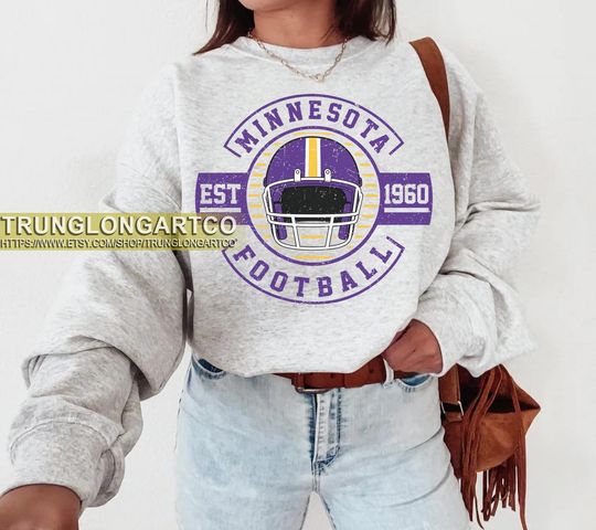 Discover Minnesota Football Sweatshirt,Minnesota Game Day Shirt,Minnesota Shirt,Sunday Football Shirt,Trendy Minnesota Football Fan Shirt