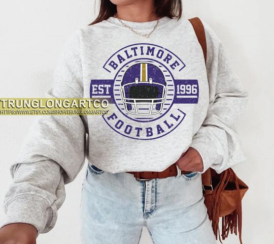 Discover Baltimore Football Sweatshirt,Baltimore Game Day Shirt,Baltimore Shirt,Sunday Football Shirt,Trendy Baltimore Football Fan Shirt
