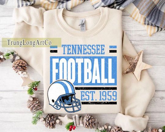 Vintage Tennessee Football Team Sweatshirt, Game Day Sweatshirt, Football Fan Gift