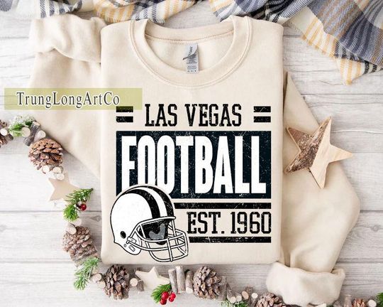 Discover Vintage style Las Vegas Football sweatshirt, Football shirt,Las Vegas football Crewneck tshirt, Game day Football,American football tee