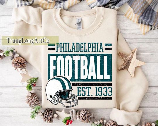 Discover Vintage style Philadelphia Football sweatshirt,Football shirt,Philadelphia  football Crewneck tshirt,Game day Football,American football tee