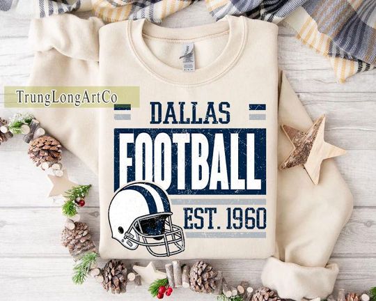 Discover Vintage style Dallas Football sweatshirt, Football shirt,Dallas football Crewneck tshirt, Game day Football,American football tee