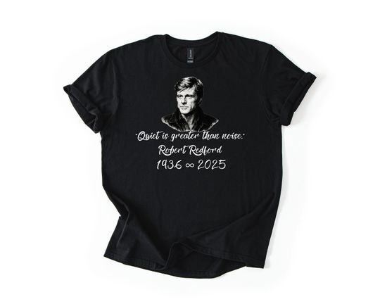 Discover Robert Redford T-Shirt Vintage Film Legend Retro Movie Star Tee