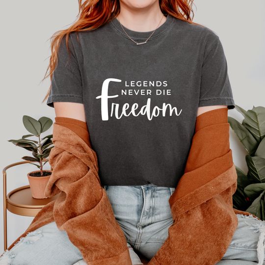 Discover Freedom Legends Never Die T-Shirt Vintage Retro Tee