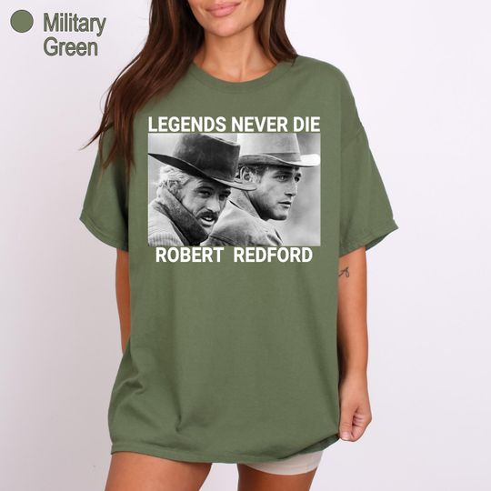 Discover Retro Robert Redford T-Shirt, Hollywood Legend Memorial Tee