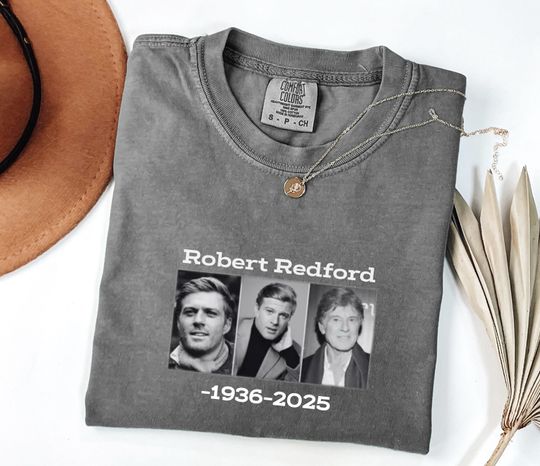 Discover Robert Redford T-Shirt Hollywood Star Memorial Gift Film Icon