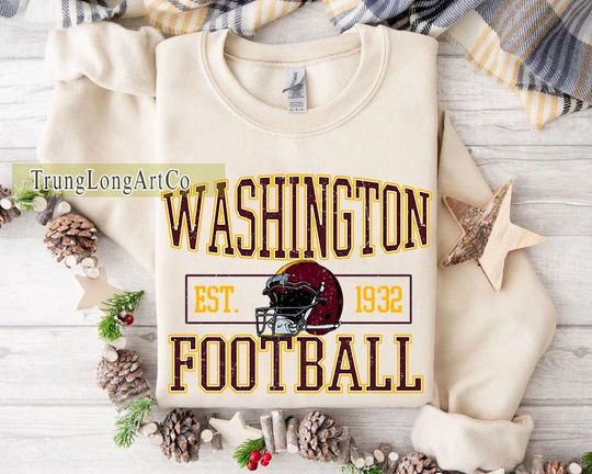 Discover Washington Football Team Sweatshirt, Game Day Sweatshirt, Football Fan Gift