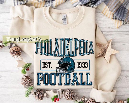 Discover Philadelphia Football Team Sweatshirt, Game Day Sweatshirt, Football Fan Gift