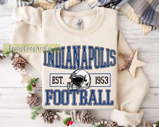 Discover Indianapolis Football Team Sweatshirt, Game Day Sweatshirt, Football Fan Gift