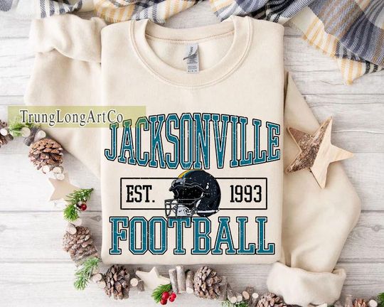 Discover Jacksonville Football Team Sweatshirt, Game Day Sweatshirt, Football Fan Gift