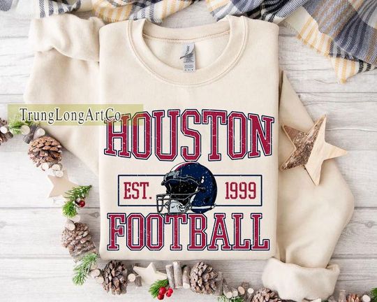 Discover Houston Football Team Sweatshirt, Game Day Sweatshirt, Football Fan Gift