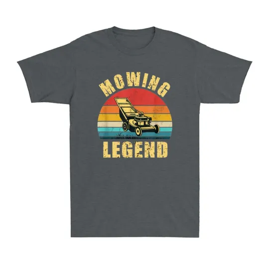 Discover Mowing Legend Funny Garden Mower Landscaper Landscaping Gift Vintage T-Shirt