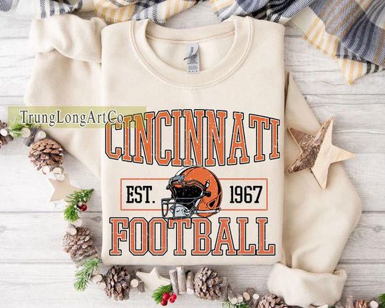 Discover Cincinnati Football Team Sweatshirt, Game Day Sweatshirt, Football Fan Gift
