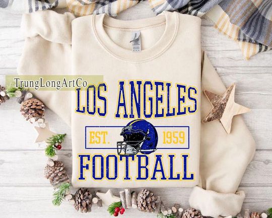 Discover Los Angeles Football Team Sweatshirt, Game Day Sweatshirt, Football Fan Gift