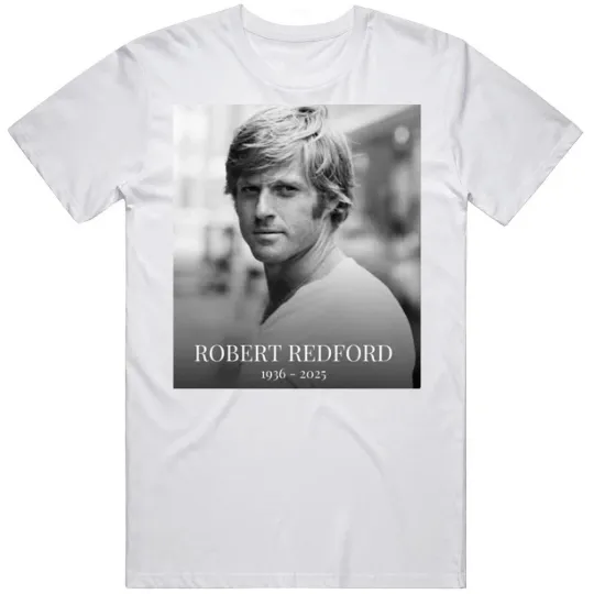 Discover Rare ROBERT REDFORD BLACK T SHIRT S-3XL