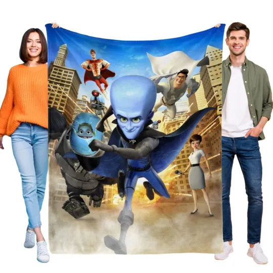 Discover Megamind Blanket Flannel Soft Sofa Bed Office Throw Birthday Gift