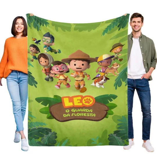Discover Leo the Wildlife Ranger Blanket Flannel Soft Sofa Bed Couch Throw Birthday Gift