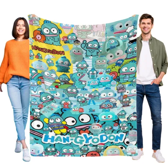 Discover Hangyodon Blanket Flannel Soft Sofa Bed Throw for Sofa Couch Birthday Gift