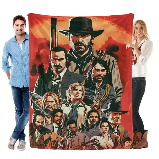 Discover Red Dead Redemption Blanket Soft Bed Sofa Throw Cozy Lightweight Birthday Gift