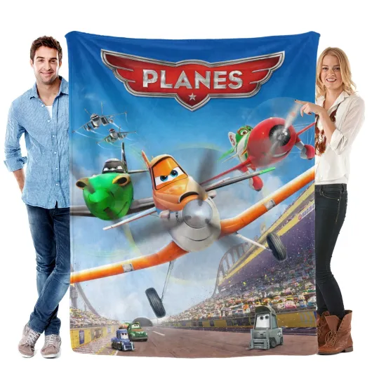 Discover Disney Planes Blanket Soft Bed Sofa Throw Cozy Lightweight Birthday Gift