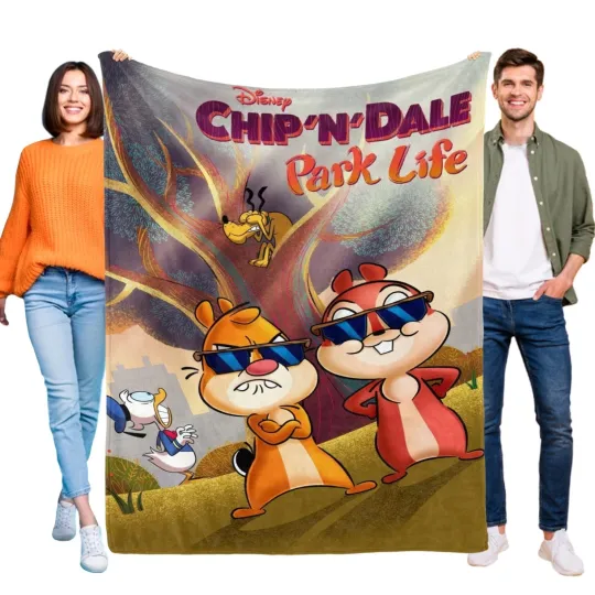 Discover Chip'n'Dale Blanket Flannel Soft Sofa Bed Couch Throw for Kids Birthday Gift