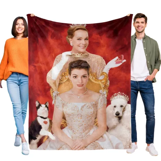 The Princess Diaries Blanket Flannel Soft Sofa Bed Couch Throw Birthday Gift