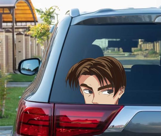 Takumi Peeking Peek Peekabo Peekers Bumper Window Vinyl Decal Anime Cool Initial D Stickers
