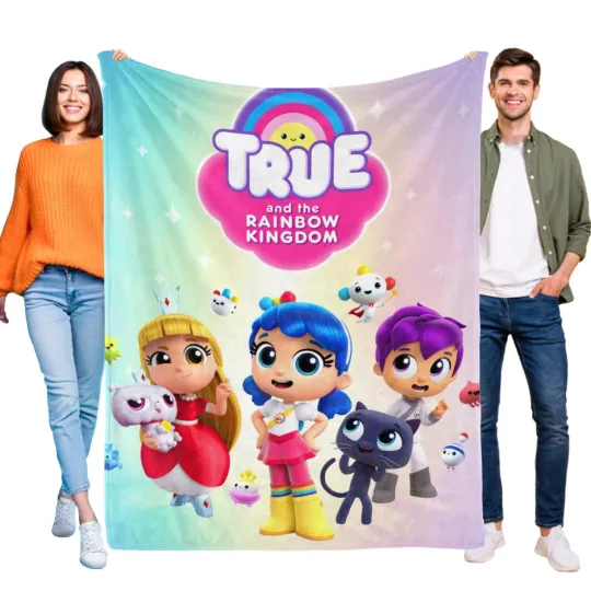 Discover True and The Rainbow Kingdom Blanket Flannel Soft Sofa Bed Throw Birthday Gift