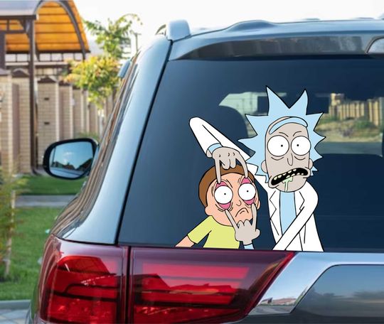 Discover Silly Stoner Guys LOL Peeking Peek Peekabo Bumper Window Vinyl Decal Cartoon Funny Stickers Meme