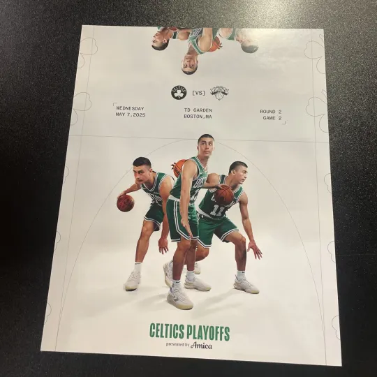 Boston Celtics Playoffs Game Day Poster Gm2 Payton Pritchard Knicks