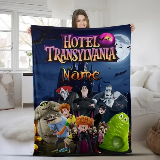 Discover Disney Hotel Transylvania Dracula Magic World Customize Fleece Blanket