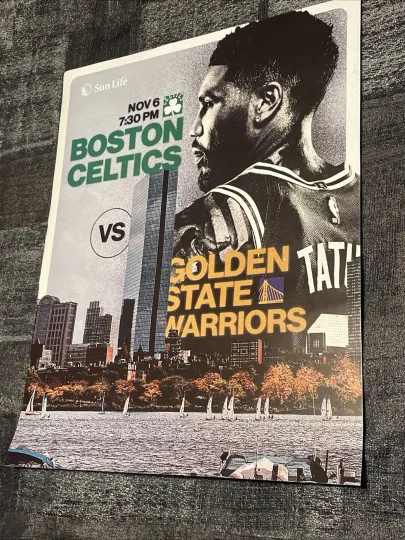 Boston Celtics vs Warriors Game Day Poster