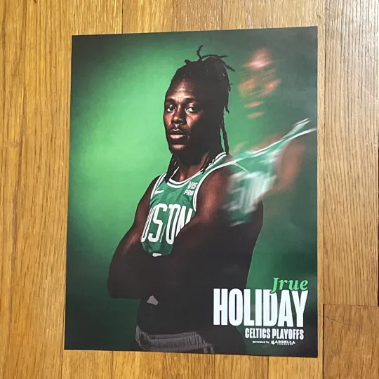 2024 Boston Celtics Playoff Poster Jrue Holiday Game 5 Cavaliers