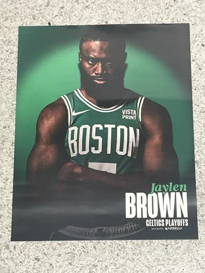 2024 Boston Celtics Playoff Poster Jaylen Brown vs Pacers