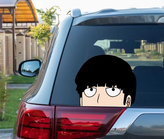 Mob Peeking Peek Peekabo Peekers Bumper Window Vinyl Decal Cool Anime Stickers