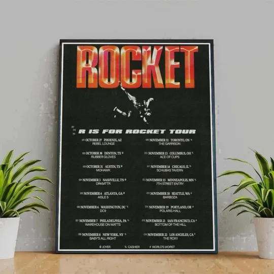 Discover Tour 2025 Rocket Vertical Poster