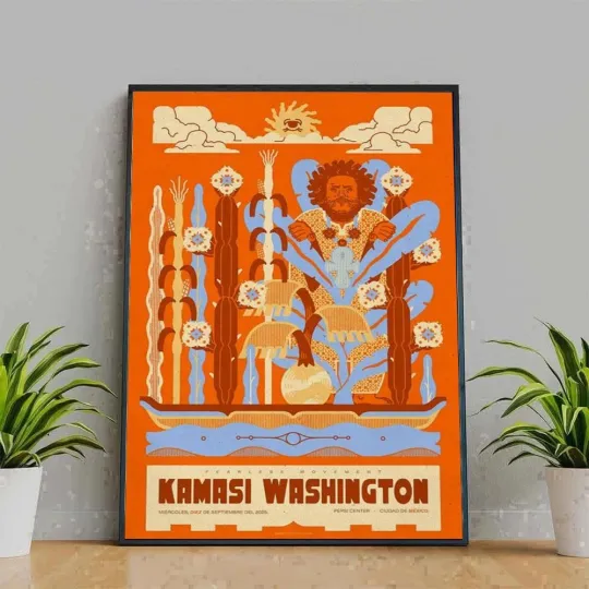Discover Kamasi Washington Mexico City September 10 2025 Vertical Poster
