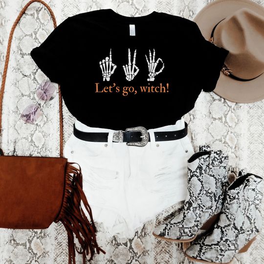 Discover 1 2 3 Let's Go Witch Shirt | Swifty Halloween Shirt | Taylorr Swifts Inspired Halloween Shirt | IYKYK | Swifty Coven | Halloween Witch Shirt