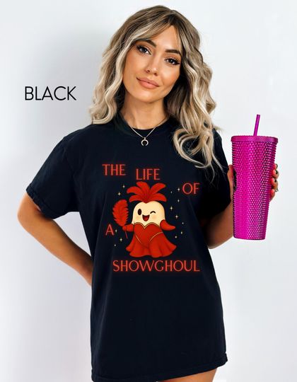 Discover The Life of a Showgirl Halloween Tee, Comfort Colors Graphic Shirt, taylor version Halloween Shirt, Fall taylor version Tee, Funny Ghost Shirt