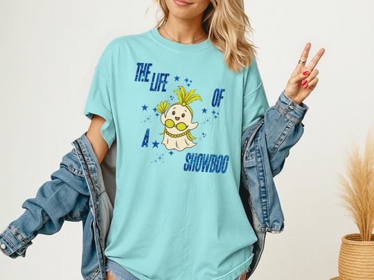 Discover Funny Ghost Showgirl Graphic Tee - Comfort Colors Halloween Shirt