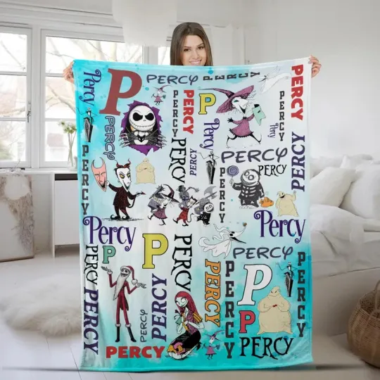 Discover Disney Nightmare Before Christmas Funny Halloween Customize Fleece Blanket