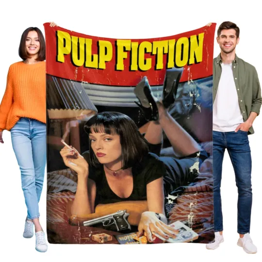 Discover Pulp Fiction Flannel Blanket Soft Bed Sofa Couch Office Throw Birthday Gift