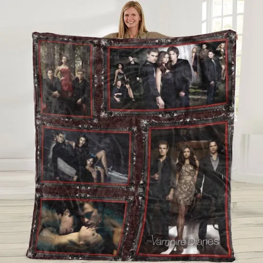 Discover Vampire Diaries Blanket Sofa Bed Throw Soft Birthday Gift