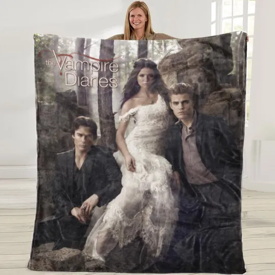Discover Vampire Diaries Flannel Blanket Soft Sofa Bed Throw