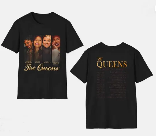 Discover The Queens Tour 2025 T-Shirt Music Legends Double Sided T-Shirt Fan Gift