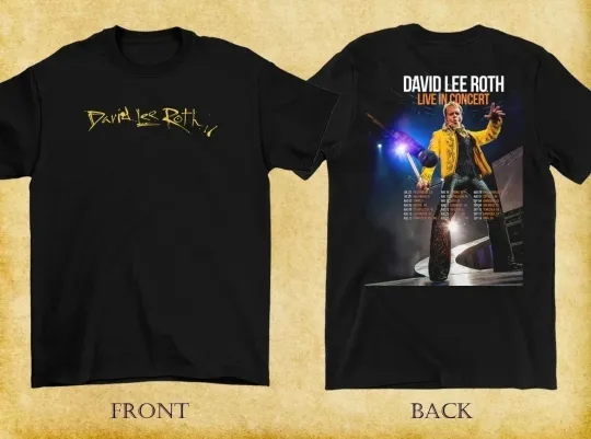 Discover David Lee Roth 2025 Live Concert T-Shirt Unisex Fan Gift